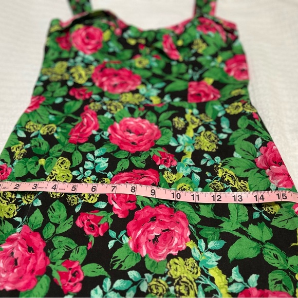 Floral Pin-up Women's Pencil Dress - Picture 4 of 8